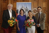 Foto: v. l. n. r. Mathias Schott, Dr. Pirko Kristin Zinnow, Ute Breitsprecher, Ralf Weingart (c) SSGK M-V, Pfeuffer
